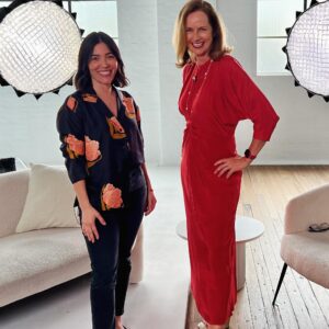 Naomi Simson Instagram - Great catch up with #oroton #ceo #jennychild for #chiefexecutivewomen 💃 Thanks for the perfect #silkdress ❤️ love it! #cew #ceo #entrepreneur