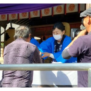 Naomi Zaizen Instagram - 🍙
今年も杵築の白鬚田原神社でどぶろく祭りやってます🤗
お祭りは今日まで‼️
今回は、私たちもどぶろくを作るお手伝いしたので、より美味しく出来ていました❗
🍙
どぶろくも発酵💡
来月の11/25、26に岐阜県恵那市で「全国発酵食品サミットinえな」が開催されます
26日(日)10:30からのトークショーに参加させていただきます🤗
観覧は無料なのですが、事前ち申し込みが必要なので、是非チェックしてください！
🍙
#大分 #杵築 #白鬚田原神社 #どぶろく祭り #手作り #美味しい😋 #発酵 #岐阜 #恵那 #全国発酵食品サミットinえな #トークショー #小泉武夫 先生 #財前直見 #🍙