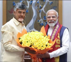 Nara Chandrababu Naidu Instagram - Today, I had a constructive meeting with the Hon'ble Prime Minister, Shri @narendramodi Ji, in Delhi to address important matters concerning the welfare and development of Andhra Pradesh. I am confident that under his leadership, our State will re-emerge as a powerhouse among states.