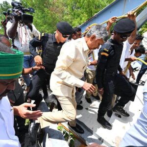 Nara Chandrababu Naidu Instagram - Amaravati isn't just a capital, it's a collective symbol of the aspirations of our people of Andhra Pradesh. The manner in which the YSRCP regime disregarded these aspirations, brutalized our farmers,  and destroyed our capital, left us deeply pained. Today, I conducted an inspection of the Amaravati region and assessed its current state. We shall resume building our capital together, starting today. #Amaravati is God's will, and destiny has found its course.