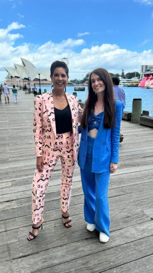 Narelda Jacobs Instagram - Loved chatting with @zendaya while moderating the world’s first media conference for @challengersmovie the film she produced and starred in. As well as her co-stars Josh O’Connor and Mike Faist.

It was so special my @ikuntjiartists @mrataylor.official suit made its debut. Even the fashion icon herself complimented the threads.

#challengersmovie #zendaya