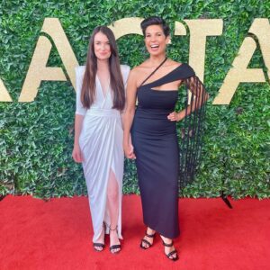 Narelda Jacobs Instagram - Our first (technically) @aacta together!
🖤🤍🖤🤍🖤

👗@maara.collective @_zhivago_