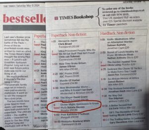 Natalie Haynes Instagram - Natalie’s social media henchgoddess here! 👋
Just wanted to share how brilliant it is that Divine Might made the Times Bestsellers list on Saturday! Amazing work, everyone ⚡️⚡️

Thanks for all your kind wishes after tonight’s cancelled show. We will share updates when we have them