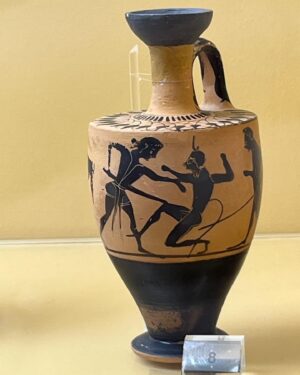 Natalie Haynes Instagram - This is from the beginning of the 6th century BCE, and it is an extraordinary depiction of the minotaur - he looks slender and athletic, like a dancer almost. Then look at his beautiful lion tail!