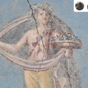 Natalie Haynes Instagram - Today we are blue, for the newly discovered blue room in Pompeii 💙🩵📘🖌️ Isn’t it incredible?
Photos from friend of the show Dr Sophie Hay! 

Posted @withregram • @pompei79 Blue is the new black (room) in #Pompeii 

An extraordinary discovery of a sacred room in Region IX decorated in a rare blue colour (Egyptian Blue). The red painted niches would be used in religious worship and offerings. And wonderfully, despite the rooms magnificence, it was part of the Roman building works at the time of the eruption and contains upturned empty amphorae and building materials in discrete piles on the floor including mortar, cocciopesto and oyster shells. 
Huge compliments and thanks to all the archaeologists, in particular Gennaro Iovino, and conservators for their diligent work and, as ever, for always warmly welcoming me to come and document the progress of their work @pompeii_parco_archeologico
