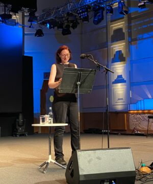 Natalie Haynes Instagram - Oh, you guys. I was so gutted to miss doing Hay, my Divine Might show and the radio recordings. But because I was couldn’t make it, I recorded the missing episodes last night at the beautiful Radio Theatre and it was MAGICAL. It all felt impossibly far away when I was on the other side of the world and then it was the most wonderful crowd (you are always wonderful), and the shows were the right length (always a stress when I do solo episodes) and I loved every single second. 
Two more shows to go next week and then our tenth series is complete! *gets scribbling*