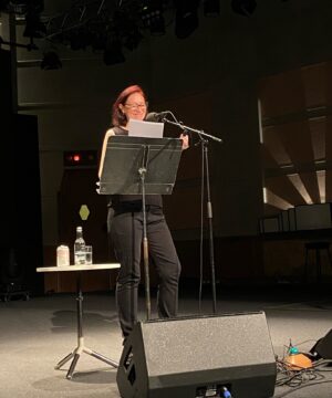 Natalie Haynes Instagram - Oh, you guys. I was so gutted to miss doing Hay, my Divine Might show and the radio recordings. But because I was couldn’t make it, I recorded the missing episodes last night at the beautiful Radio Theatre and it was MAGICAL. It all felt impossibly far away when I was on the other side of the world and then it was the most wonderful crowd (you are always wonderful), and the shows were the right length (always a stress when I do solo episodes) and I loved every single second. 
Two more shows to go next week and then our tenth series is complete! *gets scribbling*