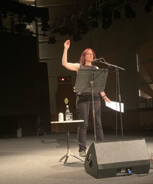 Natalie Haynes Instagram - Oh, you guys. I was so gutted to miss doing Hay, my Divine Might show and the radio recordings. But because I was couldn’t make it, I recorded the missing episodes last night at the beautiful Radio Theatre and it was MAGICAL. It all felt impossibly far away when I was on the other side of the world and then it was the most wonderful crowd (you are always wonderful), and the shows were the right length (always a stress when I do solo episodes) and I loved every single second. 
Two more shows to go next week and then our tenth series is complete! *gets scribbling*