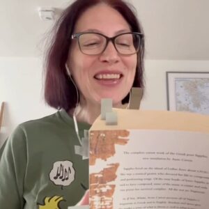 Natalie Haynes Instagram - It’s Day 2 of The Tortured Poets Archive! 💔 Are you ready for the Sappho / Swift crossover? Today we’re opening the file (@hayfestival notebook) on one of the most renowned Tortured Poets, with the least work remaining. Sappho is encountering Eros, ‘melter of limbs’…
#TTPA File 2:
Name: Sappho
Dates: c. 610 BCE - c. 570 BCE
Tortured Soundtrack: Gorgeous
Tortured Level: 9.5/10 (medical emergency)
Quote: “I am dead of it, or at least, that’s how it seems to me.”
Archivist Recommends: ‘If Not, Winter’ by Anne Carson
This is the series where we look at ancient poets, bringing their tortured souls to light in honour of @taylorswift's Tortured Poets Department #TTPD.