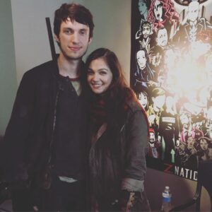 Natalie Jongjaroenlarp Instagram - #fbf to filming #znation #season4 episode 1 with this guy...story continues tonight at 9/8c on @syfy #10kznation #tree #tent #doc #zombies #reunion #dontmesswithus
