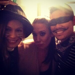Natalie Jongjaroenlarp Instagram - Hangin with Kim K and the thief... #happyhalloween #party