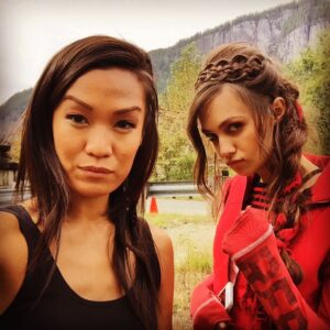 Natalie Jongjaroenlarp Instagram - #fbf to when I was hanging with a #badass #doctor filming the #znation #finale #redzn #sunmei #zombie #apocalypse #season3 #putemup #dontmesswithme #dontmesswithher #fight #stance