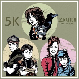 Natalie Jongjaroenlarp Instagram - Another wonderful piece by @anandansan ! A tribute to my badass little brother, 5k #znation #family #crow #redand5k #10kand5k #5k #zombie #apocalypse #art