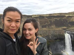 Natalie Jongjaroenlarp Instagram - #tbt to exploring #beautiful #palouse #falls with my dear friend @sydneyviengluang #friends #goodcompany #spokane #nature #explore #adventure #goodmorning what a #view #redznation #sunmeiznation