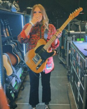 Natalie McQueen Instagram - There are no words… just me holding Bruce’s guitar and crying over it. Goodbye.