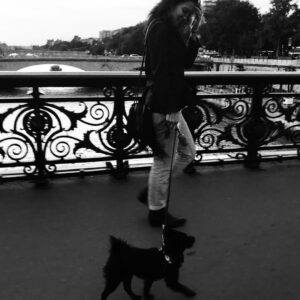 Natalie Mendoza Instagram - Afternoon walkies with Matisse in Paris ... can’t wait 🇫🇷🐶🦋 #LaSeine #Matisse #MyHeart