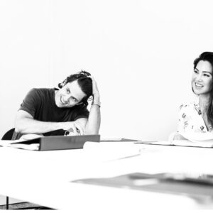 Natalie Mendoza Instagram - First read through and proper hello… humbled to work with such a clear and generous soul, with a voice literally from the heavens …  @aarontveit so happy we get to play very soon… 🙏🏽✨ #soulfulpeeps #moulinrougebroadway #christian #satine
