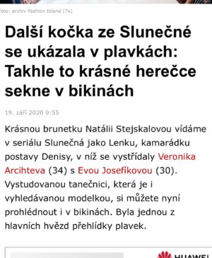 Natálie Stejskalová Instagram - Kdo ještě nečetl článek, tak tady si odkládám📰🤗💖
👙
@primaslunecna 
@fashionislandeurope 
Děkuji... @sasa_seflova 🙌🏽
🎀
#article #onlinemagazine #supercz #seznam @seznam_cz #model #missworld #supertalent #dancer #actress #show #balletdancer #streetdancer #slunecna #series #fashionshow @czech_fashion_week #fashionweek #swimsuit #pinkbikini #bikinimodel #fashionisland 
#runway #catwalk #primaslunecna #tvshow #tvseries #tvactress #misssupertalentoftheworld #nataliestejskalova