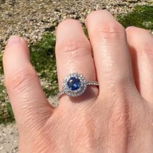 Natasha Bertrand Instagram - 🥰 can’t wait to spend forever with the best man I’ve ever known💜 
and of course … the stunning ring deserves its OWN slide😍