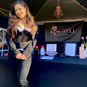 Natasha Slayton Instagram - Blown away by the beautiful gathering @magicmarketpopup put together for the 11/11 portal and am incredibly grateful for getting the opportunity to join as official “Lip Print Reader” with my business @kissandtellbynatasha ❤️💄💋🙏 
It was an incredibly successful market, complete with a 6.5 page waitlist that still blows my mind 🤯🙀🙌 THANK YOU THANK YOU THANK YOU!!!

I had so much fun and am looking forward to many more in the future.  Would love to see you at the next one, so please keep a look out for upcoming dates or 💌 me to book your next gathering, party or event!✨

———————————
#lipprintreader #kissprintreader #lipsology #lipsologist #kissandtellbynatasha