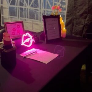 Natasha Slayton Instagram - Blown away by the beautiful gathering @magicmarketpopup put together for the 11/11 portal and am incredibly grateful for getting the opportunity to join as official “Lip Print Reader” with my business @kissandtellbynatasha ❤️💄💋🙏 
It was an incredibly successful market, complete with a 6.5 page waitlist that still blows my mind 🤯🙀🙌 THANK YOU THANK YOU THANK YOU!!!

I had so much fun and am looking forward to many more in the future.  Would love to see you at the next one, so please keep a look out for upcoming dates or 💌 me to book your next gathering, party or event!✨

———————————
#lipprintreader #kissprintreader #lipsology #lipsologist #kissandtellbynatasha