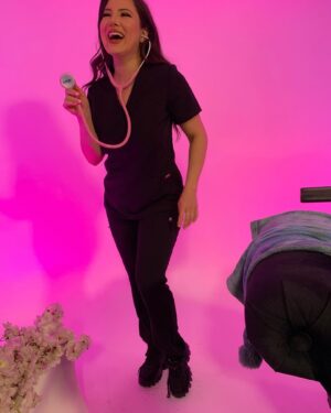 Natasha Slayton Instagram - Whew the last few weeks have been such a whirlwind! ✨✨✨ First day of clinicals was a success! 🙌 I still cannot believe I’m wearing scrubs or how fast the first year of school has FLOWN by, but I am so proud of myself for pushing through, working my booty off to maintain those straight A’s and continuing to pursue my other goals and dreams at the same time. 🙏💓
Lots of other things in the works that I can’t wait to share (hence the reason I’m on a set in these photos and had to change my scrubs from there), but for now enjoy these pics of me being completely over the top to document what I could have never foreseen for myself but am so grateful found it’s way to me. 

Cliffnote : 
For those of you who don’t know, I’m in school for Ayurvedic Medicine - which is the oldest recorded medicinal system in history as well as the foundation on which all modern medicine is based!  It is also a spiritual system, as Ayurveda does not separate the mind, body and spirit.  When I started, I had no idea the depth or detail to which Ayurveda goes…but this journey has been nothing short of mind-blowing, and I can’t wait to share more in the future.