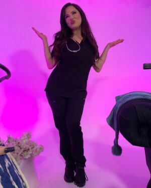 Natasha Slayton Instagram - Whew the last few weeks have been such a whirlwind! ✨✨✨ First day of clinicals was a success! 🙌 I still cannot believe I’m wearing scrubs or how fast the first year of school has FLOWN by, but I am so proud of myself for pushing through, working my booty off to maintain those straight A’s and continuing to pursue my other goals and dreams at the same time. 🙏💓
Lots of other things in the works that I can’t wait to share (hence the reason I’m on a set in these photos and had to change my scrubs from there), but for now enjoy these pics of me being completely over the top to document what I could have never foreseen for myself but am so grateful found it’s way to me. 

Cliffnote : 
For those of you who don’t know, I’m in school for Ayurvedic Medicine - which is the oldest recorded medicinal system in history as well as the foundation on which all modern medicine is based!  It is also a spiritual system, as Ayurveda does not separate the mind, body and spirit.  When I started, I had no idea the depth or detail to which Ayurveda goes…but this journey has been nothing short of mind-blowing, and I can’t wait to share more in the future.