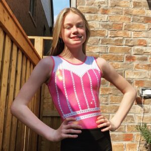 Natasha Zaborski Instagram - Absolutely love this new leo from @higo_apparel 
•
•
•
#higoapparel #natashazaborski #gymnastics #summer #cantwaittotrainagain