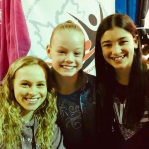 Natasha Zaborski Instagram - Competed @gemini_gym a year ago and @morgan_wigle and I ran into @ellieblack_ !
•
•
•
#gymnastics #myperfectlanding #ellieblack #morganwigle #gemini