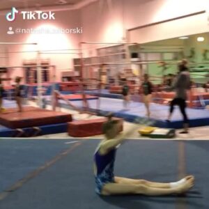 Natasha Zaborski Instagram - Pirouetting for bars!  Ready for the weekend!  Who’s binge watching @myperfectlandingtv on @netflix this weekend?  Let me know in the comments below!
•
•
•
#gymnastics #bars #training #workhard #tiktok #handstand #handstandchallenge #giantfull #giant #tvshows #netflix #higoapparel #netlfixandchill #myperfectlanding #myperfectlandingtv #natashazaborski
