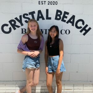 Natasha Zaborski Instagram - Had a blast at the beach with my BFF! #natashazaborski #beachvacation #schoolsout #girlsrule #covidlockdownfun #daddysgirl #summerfun #jeancutoffs #crystalbeach