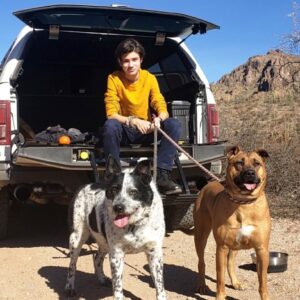 Nathan Blair Instagram - I’m not sure who enjoyed it more, Rado and Blaze or me!!!!! Thank you for bringing me to your favorite spot!!! #hiking #hinkingadventure #desert #desertlife #doghiking #doglife #wecanbeheroes @netflix @netflixfamily