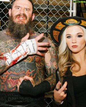 Nathan Blauvelt Instagram - NUMBER ONE IN VIOLENCE
⛓️⛓️⛓️⛓️⛓️⛓️⛓️⛓️⛓️
Brody King with Julia Hart after their attack on Mark Briscoe this past Saturday LIVE on Collision.