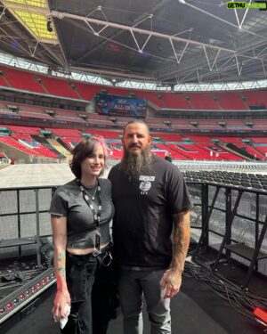 Nathan Blauvelt Instagram - There would be no Wembley for me if it wasn’t for @likecharity . My best friend, my guiding light, my partner in all things, and my wife. You absolutely kicked ass for 3 days behind the scenes to make sure everyone’s  dream scenario came true. Thank you for always having my back and being the angel on my shoulder. 360 more days until we do it again . #aewallin