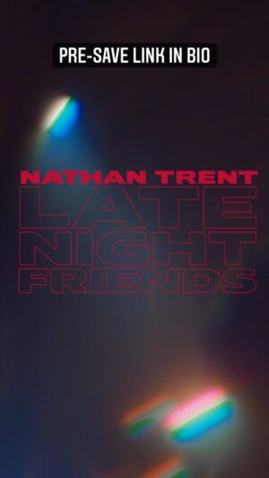 Nathan Trent Instagram - only a few days left until #latenightfriends drops pre-save it on the link in bio! #nathantrent #originalmusic #singersongwriter