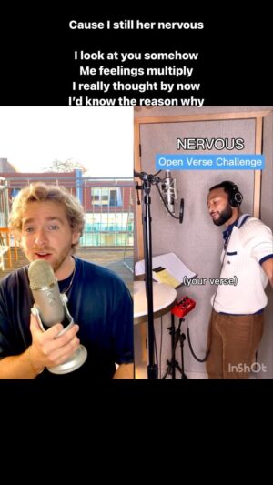 Nathan Trent Instagram - Loved making this - Please tag @johnlegend 🤍 #johnlegend #nervous #johnlegendnervous #thevoice #openversechallenge #nathantrent