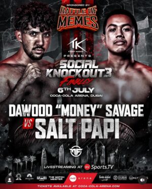 Nathaniel Bustamante Instagram - Back at it again on July 6th, Coca-Cola Arena in Dubai 🇦🇪😤💪🏽🥊💥 @cocacolaarena #socialknockout3 

Get Your Tickets Now!! Link in bio 🎫 

Live-streaming at @exsports.io 📺 

Would like to thank @tam_khan @tkfightnight @tkmmafit for the great opportunity & @misfitsboxing @mamstaylor for making this happen 💯🤝🙏🏾☝🏽

#featured #explore #viral #misfitsboxing #instagramreels #tiktokuk #boxinglife #tkmma #tkmmafit #streetboxing #boxingfight #boxingtraining #tamkhan #saltpapi #socialknockout3 #cocacolaarena #dubai