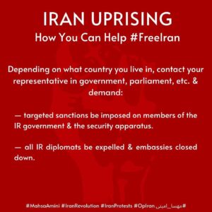 Navid Negahban Instagram - #Repost @sepidehmoafi
・・・
Here are some quick, easy ways you can help support the current uprising in Iran. Swipe through shareable slides w/embedded QR codes linked to petitions, pre-written tweets, etc., as well as sample scripts & other helpful resources. 
People in Iran are risking their lives for freedom every day. This will take mere minutes from your day & the impact is huge. Please, do what you can today & share. 
🕊💚🤍❤️

#MahsaAmini #IranRevolution #IranProtests #OpIran
#مهسا_امینی