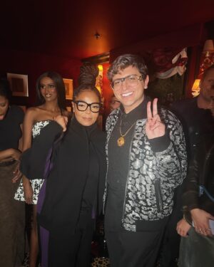 Navid Sole Instagram - Lovely meeting @janetjackson at Naomi x Hugo Boss dinner ❤️ #navidsole #janetjackson #london #uk