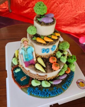 Nawasch Phupantachsee Instagram - Happy Birthday คุณยาย 9️⃣0️⃣th 🎂💜🩵💚💛🧡❤️