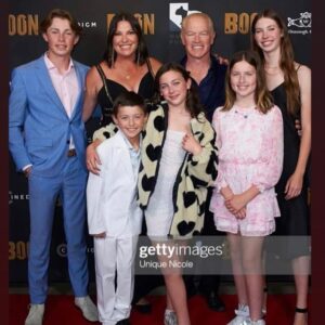 Neal McDonough Instagram - This was a picture taken last night at the premiere of our new film BOON which comes out April 1. What an honor it was to be there last night with my amazing wife and partner Ruvé and all the friends and family that were there to support our first movie we produced together! I am the most blessed man on the planet!! Jason Starne, Derek Presley, Chris McGurk… Thank you guys for your support and friendship! I cannot tell you how much Ruvé and I appreciate it! And to take this photo with our Pride was one of the greatest moments of my life! God Bless you all!! @cinedigm_ent  @insp_tv  #love #family #God #catholic #blessed #movies #westerns #ireland #southafrica #usa