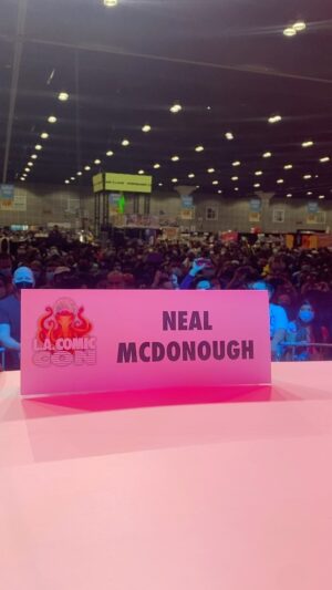 Neal McDonough Instagram - Thank you everyone at @comiconla. So happy to see everyone out again. Of course the number one question from everyone is where is where Ruvé ? I told them all she’s off being super mommy! It’s not the same here without you my love!