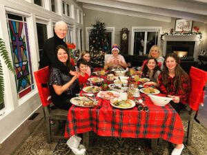Neal McDonough Instagram - I hope you all had a blessed and Merry Christmas. My incredible wife Ruve’ , while coordinating our upcoming film that we are producing with the REDSTONE TEAM, not only prepared this delicious feast, but planned and executed the most amazing Christmas for us all!! You are an amazing woman my Baba!! My greatest gift every Christmas.. is that you are mine! And I am yours!! Thankyou for an awesome family holiday my Love!! You Knocked it out of the ball-yard!! #Christmas #family #love #holiday