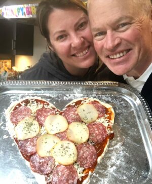 Neal McDonough Instagram - What does my amazing Bride do for lunch... A Love Pizza!! Luckiest man on earth! The only way we get through this craziness is with LOVE! God bless us all!
