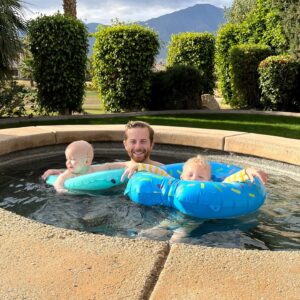 Ned Fulmer Instagram - Palm Springs pool day! 🎄🏊‍♂️