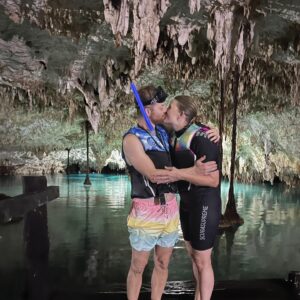 Ned Fulmer Instagram - Snorkeling in these underground caves called “cenotes” in Mexico. Have you ever been? It’s so cool! Like something out of a movie. Finn loved floating around and saying “whoa” at the ceiling.