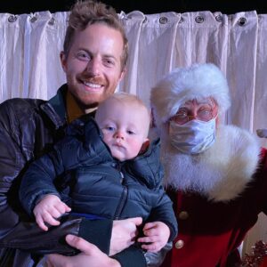 Ned Fulmer Instagram - We met Santa. Finn was thrilled 😂