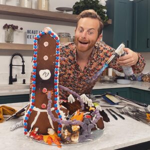 Ned Fulmer Instagram - The season finale of Without A Recipe is out now!! I accidentally made a 🍆 

This show is our absolute favorite to produce and so many amazing people work on it, thank you @rcole Devlin @xoybox and the entire team for making magic in the kitchen another holiday season