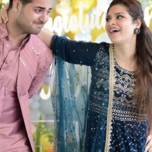 Neha Kaul Instagram - Small glimpse of what fun me and @vihansometimes had acting like tanvi and aditya @tanvithakker godhbharai… 
All our prayers and blessings are with both of you Tanvi and @aadityakapadia . You guys are gonna be great parents! And the baby is going to have amazing masis, dada-dadis and nana-nanis 🌟

#godhbharai #babyshower #parentstobe #parenthood #celebtalk #celebstyle #instagood #babyshowerdance #funtimes