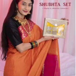 Neha Mehta Instagram - Unlock Prosperity and Good Fortune with our Shubhata Set! 🌟 Embrace the power of sacred symbols and Goddess Lakshmi's blessings. 💰✨
Each set features:
•	🕉️ The Swastika symbol for positivity
•	🌼 Shree/Shri symbol for wealth and prosperity
•	💎 Shubh and Labh symbols for good luck and profit
•	👣 Goddess Lakshmi's footsteps for growth, wealth and abundance
Bring positivity, prosperity, and good fortune into your life today! 💫✨

Big thanks to our amazing collaborator @hellovastu for allowing me to feature their stunning Shubhata Set.
Order now – @hellovastu { 91 8104825829}
Makeup by the talented @payaldagha_makeupartist 💄 Photography by the skillful @clicksart_photography 📸

#ShubhataSet #SacredSymbols #GoddessLakshmi #Prosperity #GoodFortune #Shubhata #SwastikaSymbol #ShreeShri #ProsperitySymbols #GoddessLakshmi #Abundance #Spirituality #PositiveVibes #Diwali